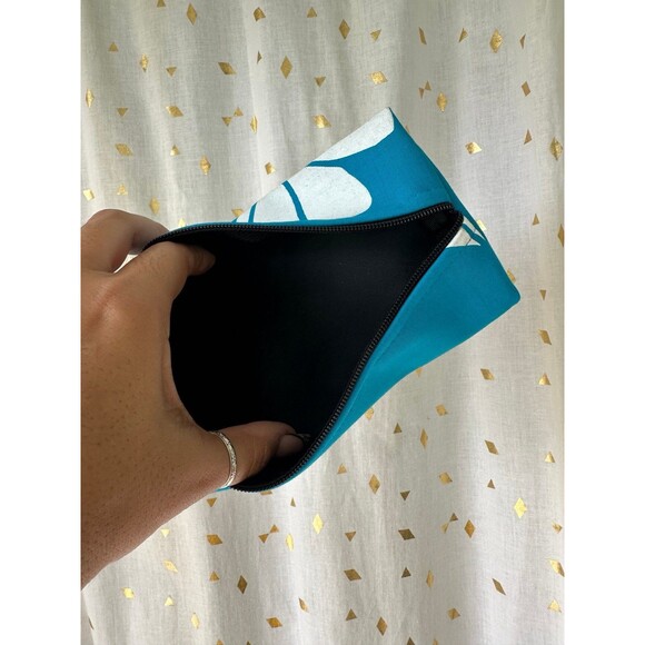 Unbranded Handmade NWOT Hawaiian Aloha Floral Rectangle Zip Pouch Cosmetic Bag - Picture 4 of 4